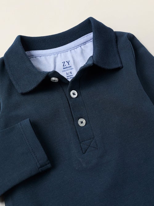 Body-Polo à Manches Longues - Kiabi