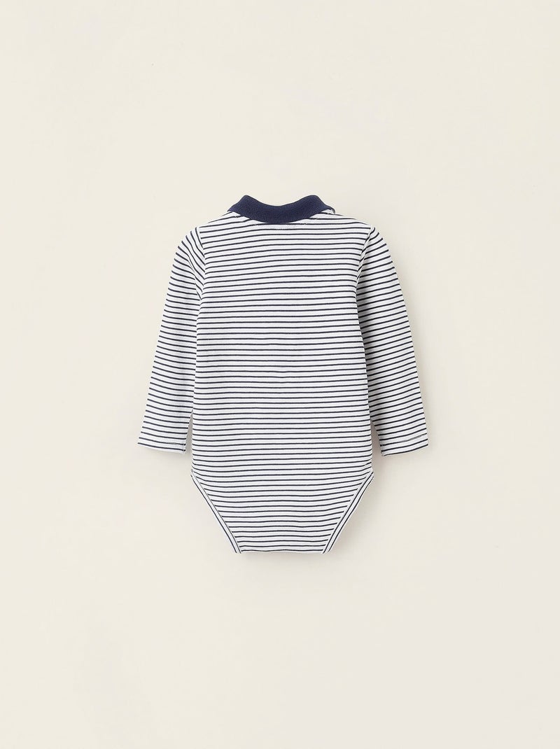 Body-Polo à Rayures Bleu foncé - Kiabi