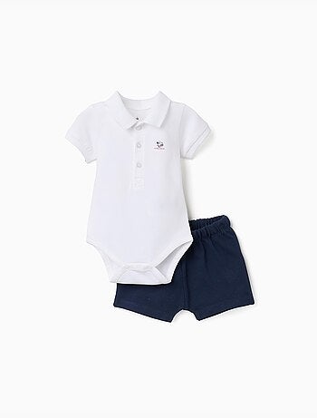 Body-polo avec imprimé Mickey + short