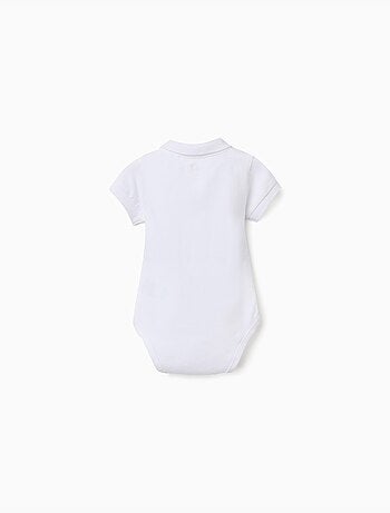 Body polo en coton à rayures