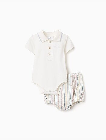 Body polo + short à rayures B&S