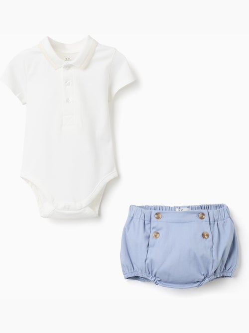 Body-polo + short en sergé - Kiabi