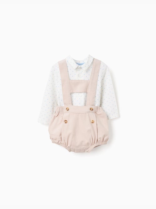 Body-polo + short en velours côtelé - Kiabi