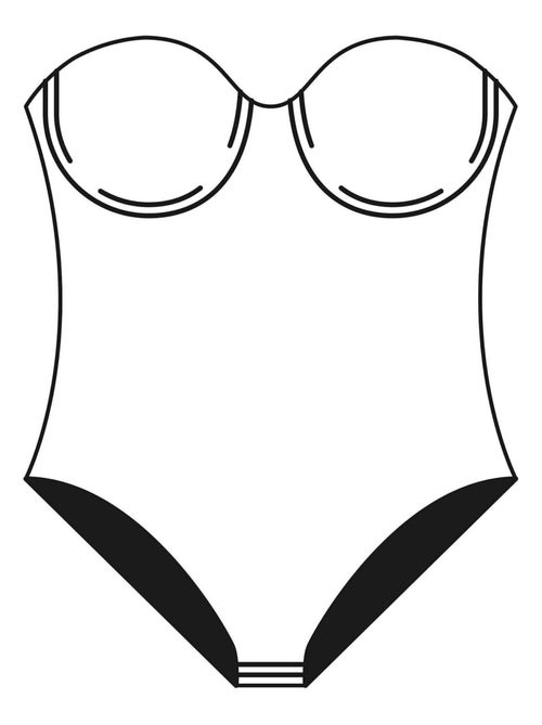 Body préformé invisible Etna mariage - Kiabi