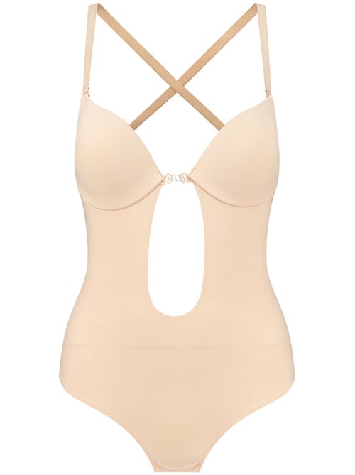 Body push-up décolleté plongeant à dos bas Shapewear - Kiabi