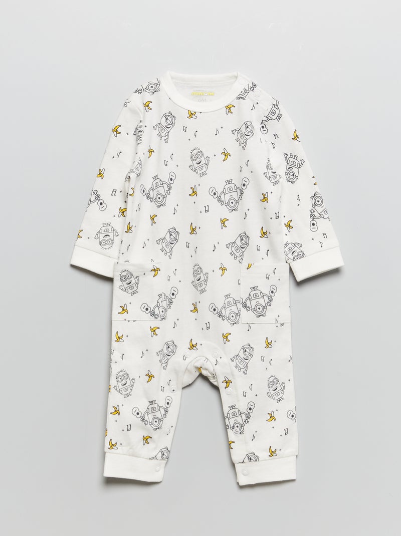 Body pyjama 'minions' Blanc - Kiabi