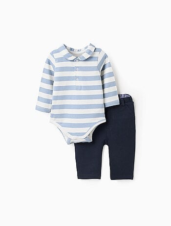 Body Rayé + Pantalon en Jersey