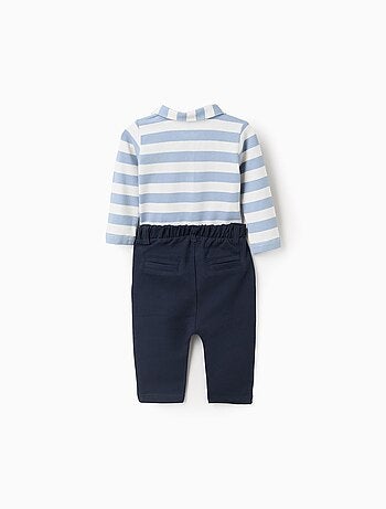 Body Rayé + Pantalon en Jersey