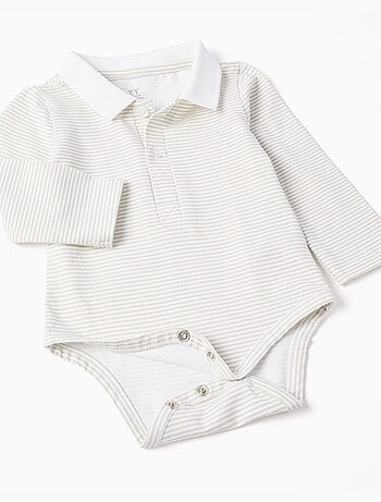 Body rayé + short en sergé