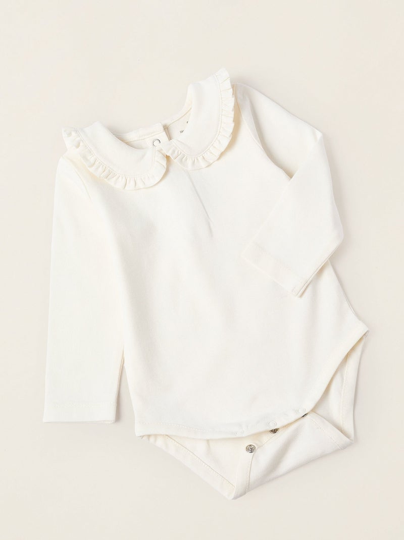 Body + Robe-Salopette à Carreaux Brothers & Sisters Blanc - Kiabi