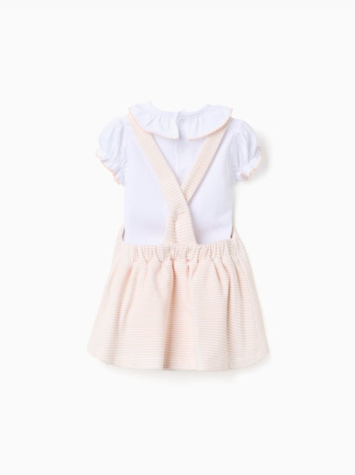Body + robe salopette à rayures - Kiabi