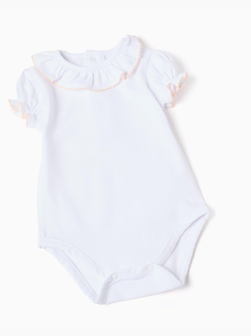 Body + robe salopette à rayures Blanc - Kiabi