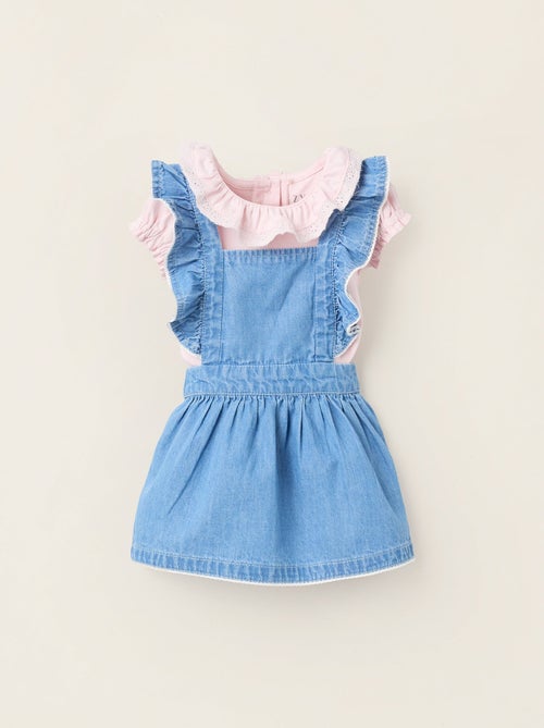 Body + Robe Salopette à Volants - Kiabi