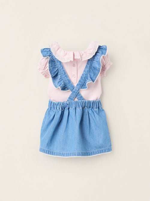 Body + Robe Salopette à Volants - Kiabi