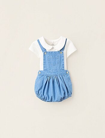 Body + Salopette en Jean