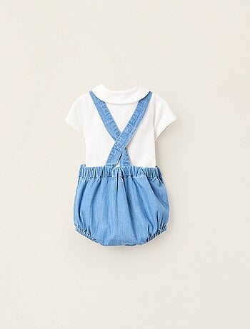 Body + Salopette en Jean