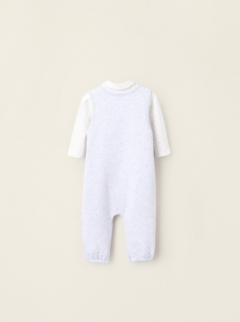 Body + Salopette Gris clair - Kiabi