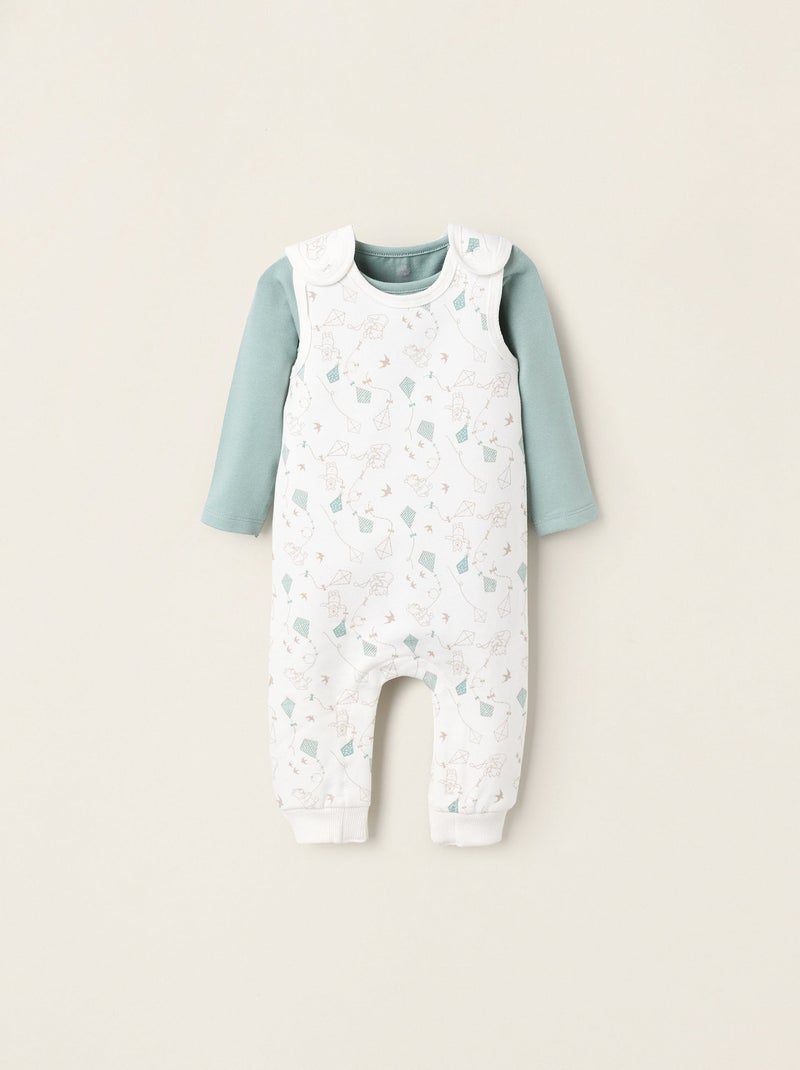 Body + Salopette Winnie Blanc - Kiabi