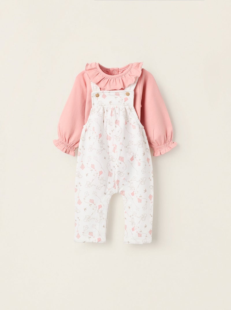 Body + Salopette Winnie Blanc - Kiabi