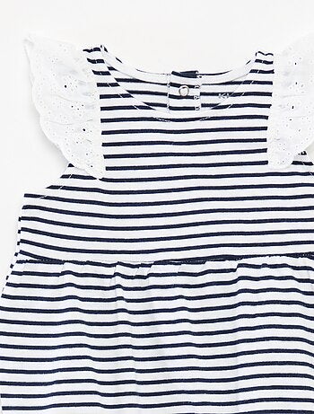 Body sans manches avec volants aux emmanchures