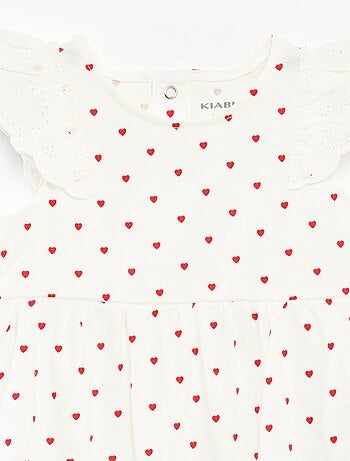 Body sans manches avec volants aux emmanchures