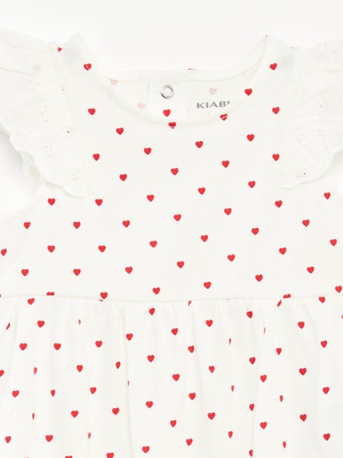 Body sans manches avec volants aux emmanchures - Kiabi