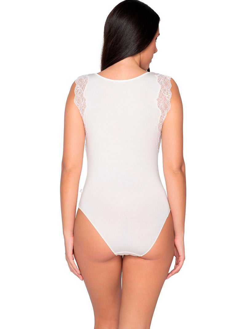Body sans manches Micro Touch Ecru - Kiabi