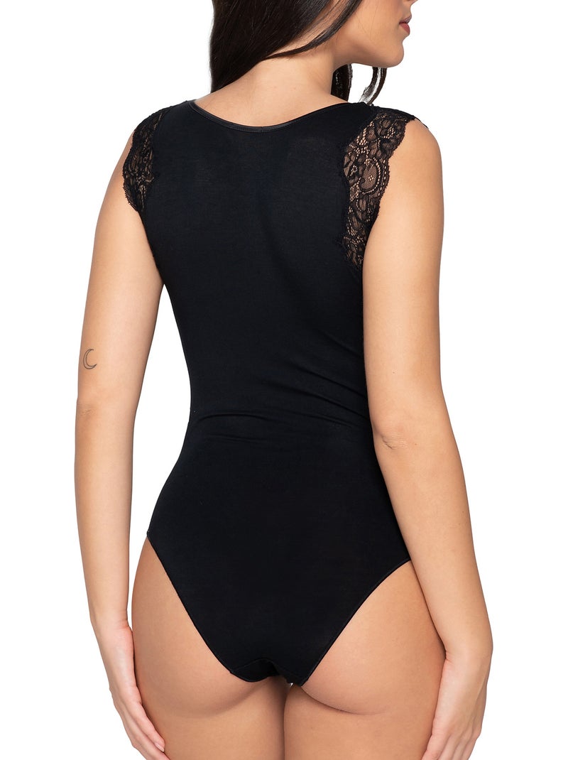 Body sans manches Micro Touch Noir - Kiabi