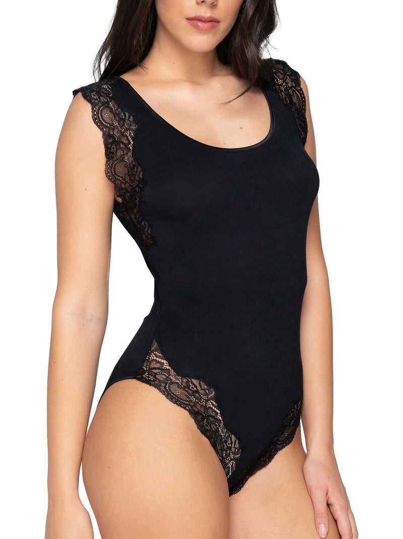 Body sans manches Micro Touch Noir - Kiabi