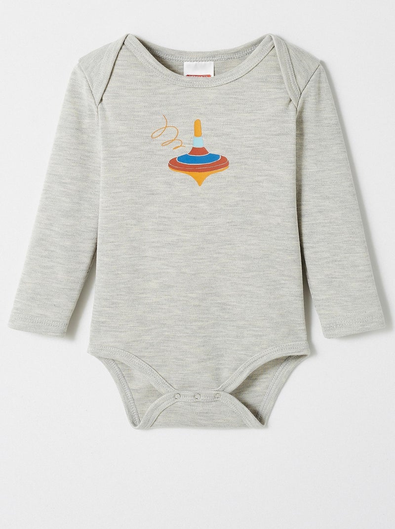 Body sérigraphié Thermolactyl - Damart Gris - Kiabi