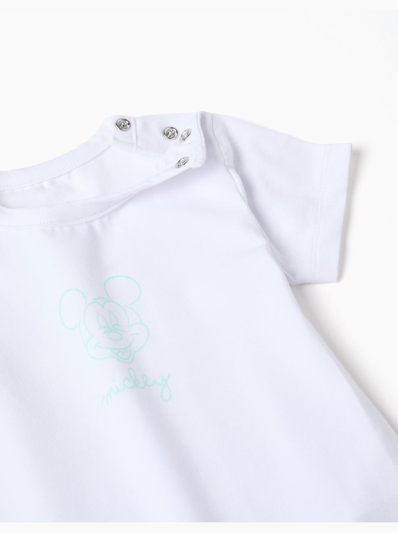 Body + short avec imprimé Mickey Blanc - Kiabi