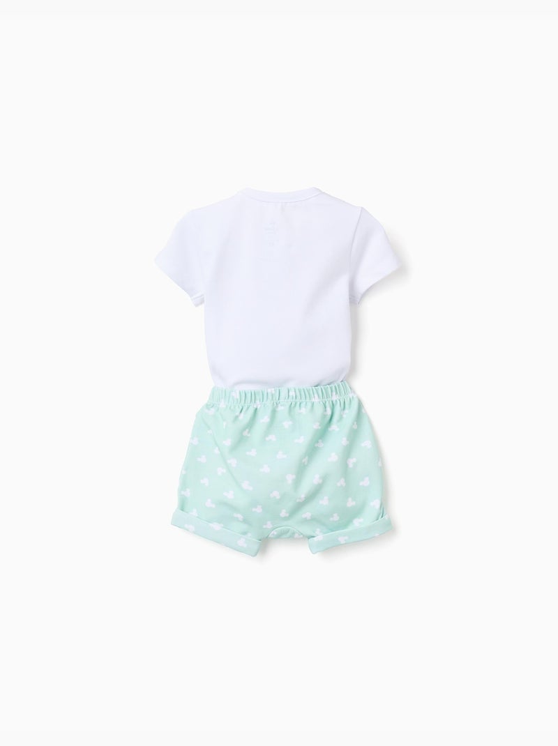 Body + short avec imprimé Mickey Blanc - Kiabi