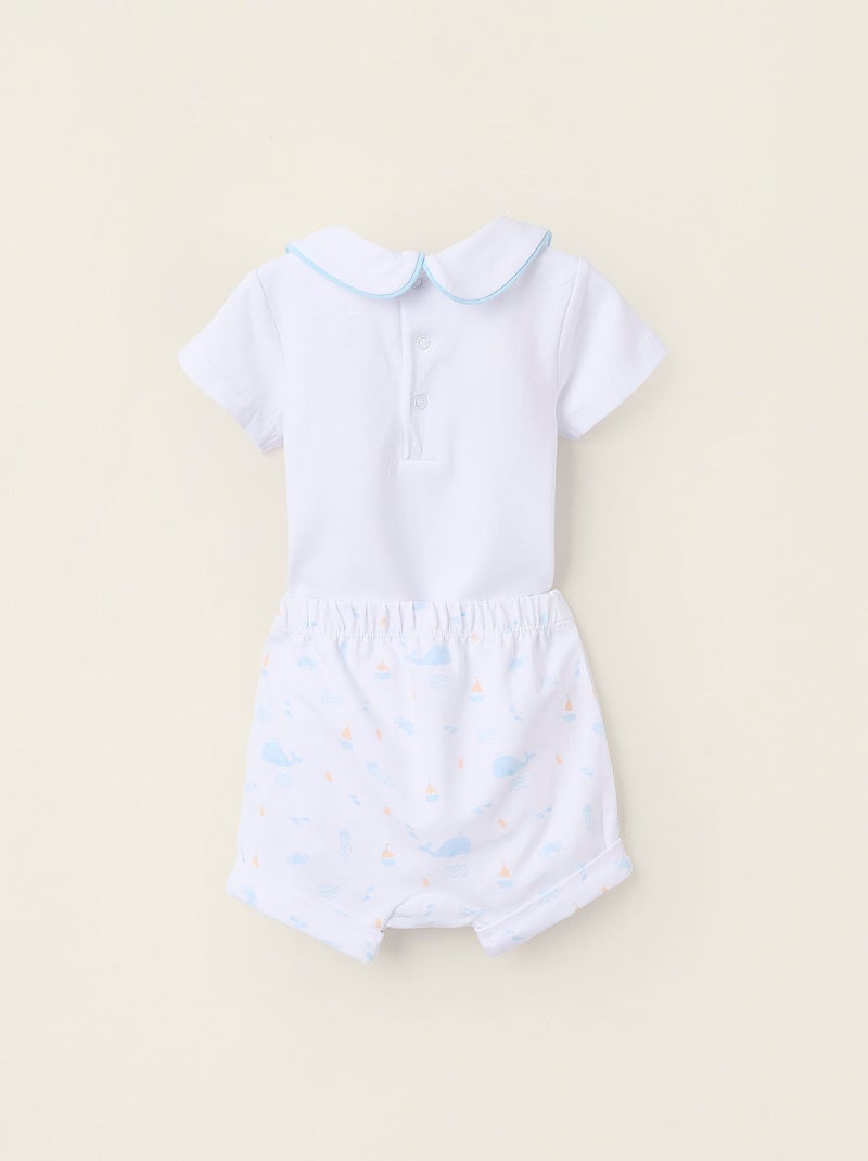 Body + Short Blanc - Kiabi