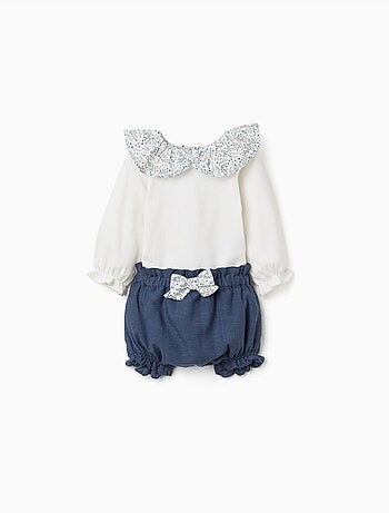 Body + short en coton à volants You&Me