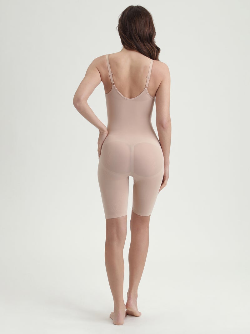 Body-short sculptant effet seconde peau Silhouette Beige argile - Kiabi