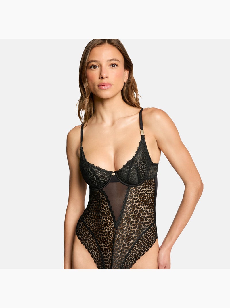 Body slip CAROLINA - Morgan Lingerie Noir - Kiabi