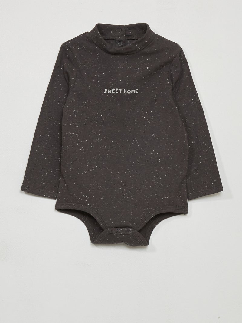 Body sous pull en jersey Noir - Kiabi