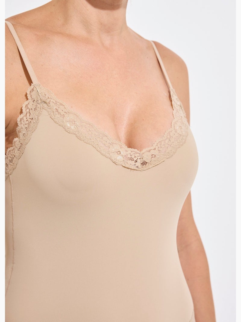 Body string bretelles, détails dentelle - afibel Beige - Kiabi