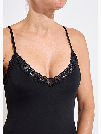 Body string bretelles, détails dentelle - AFIBEL
