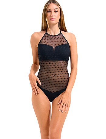 Body string échancré sans armatures retro dots