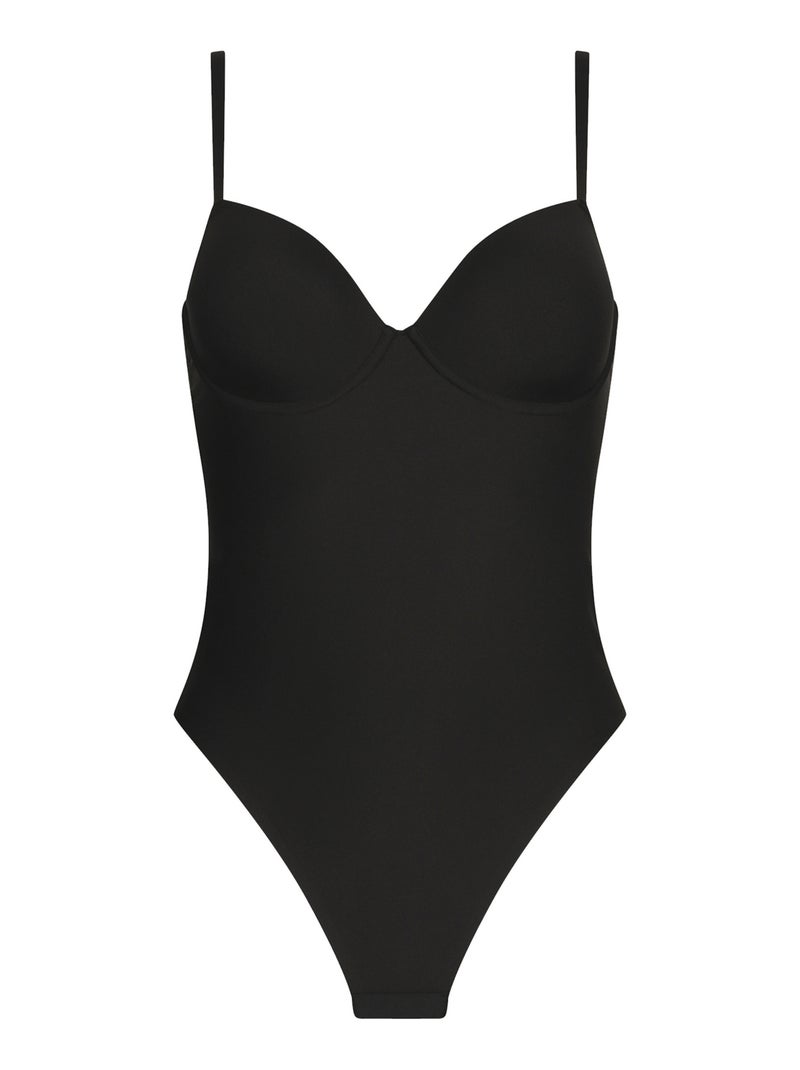 Body string gainant invisible Silhouette Noir - Kiabi