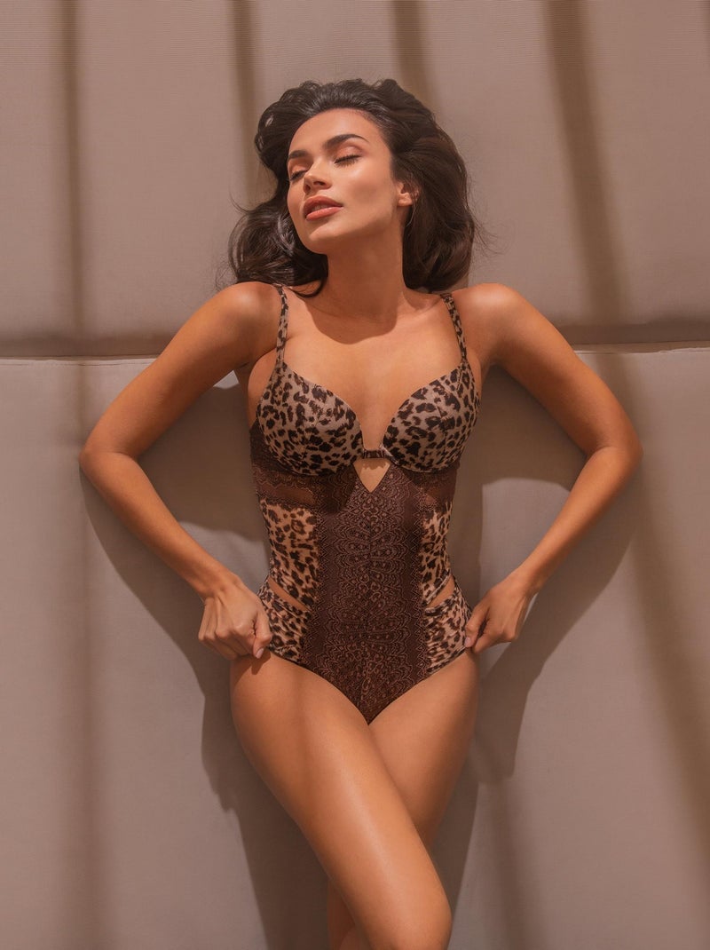 Body super push-up Leopard Multicolore - Kiabi
