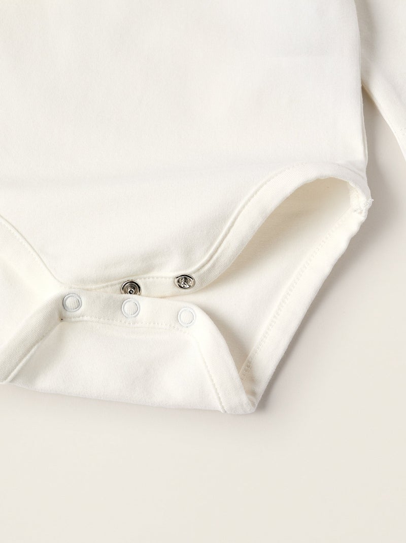 Body-T-shirt Blanc - Kiabi