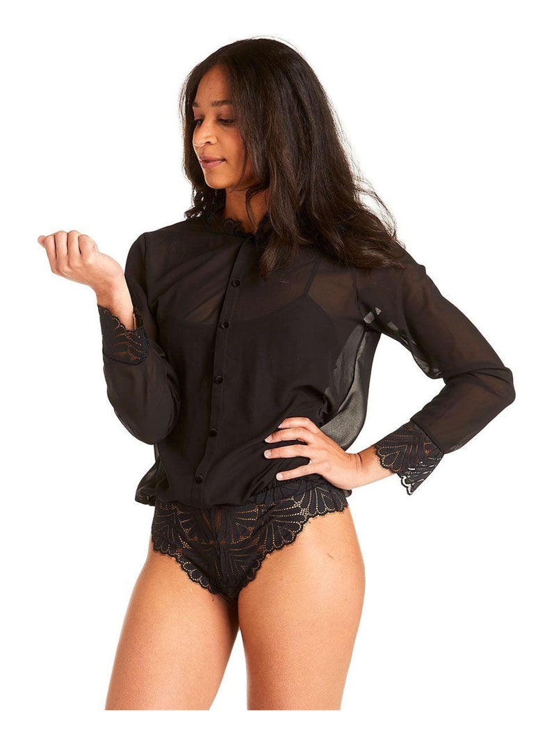 Body tanga A CAPELLA - Pomm'Poire Noir - Kiabi