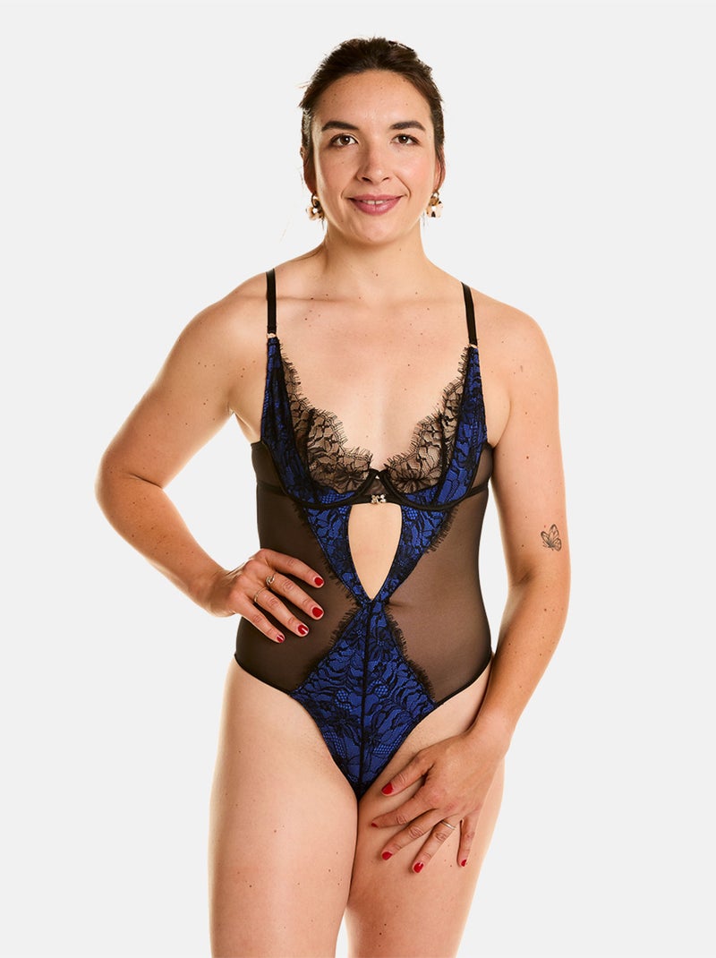 Body tanga ALCOVE - Pomm'Poire Noir - Kiabi