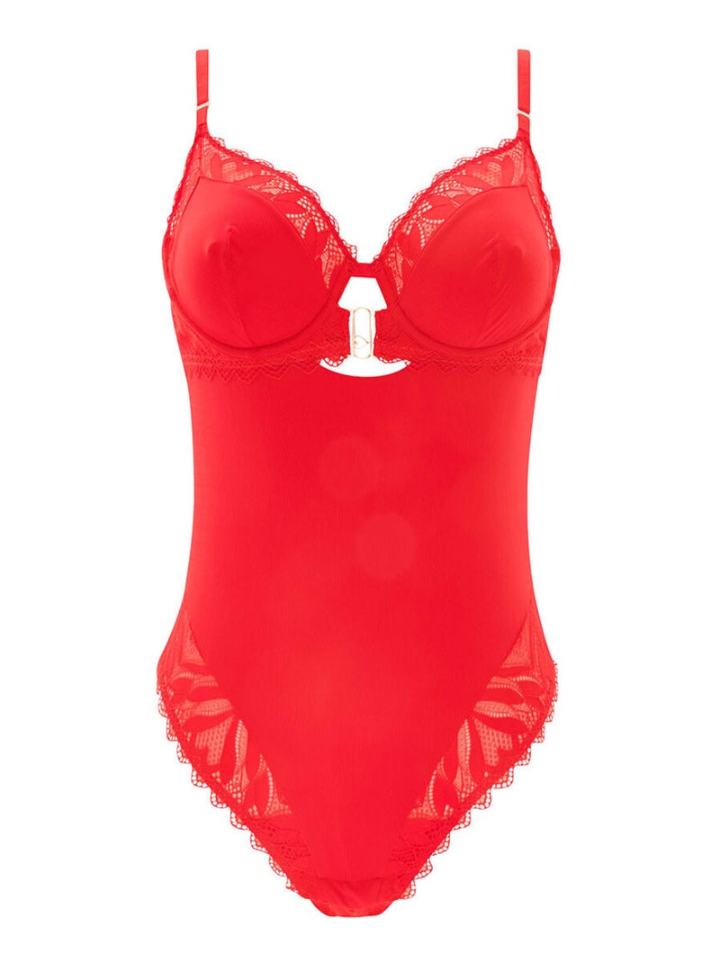 Body tanga CLAUDIA - Morgan Lingerie Rouge - Kiabi