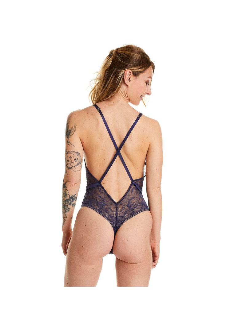 Body tanga DIABOLIQUE - Pomm'Poire Bleu - Kiabi