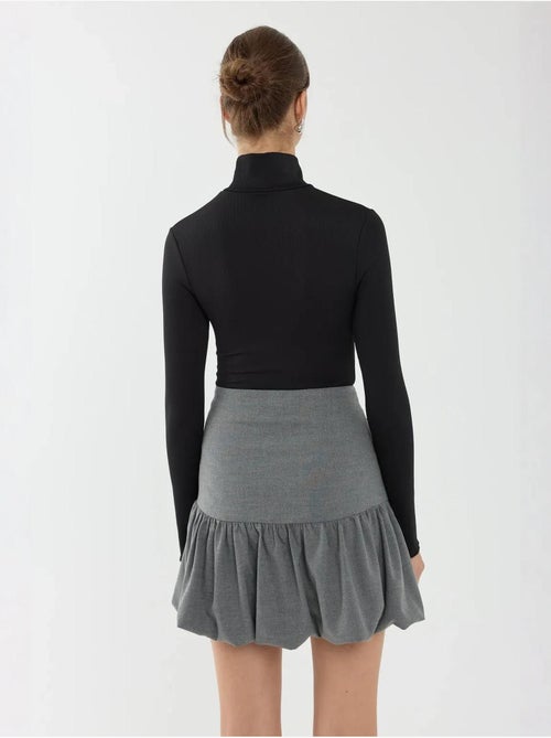 Body tricoté basique à col roulé - Kiabi