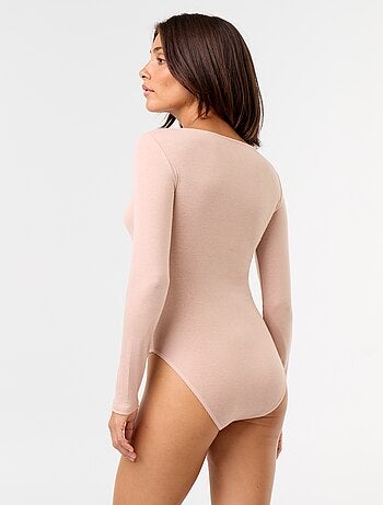 Body uni laine mélangée
