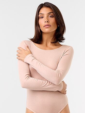 Body uni laine mélangée